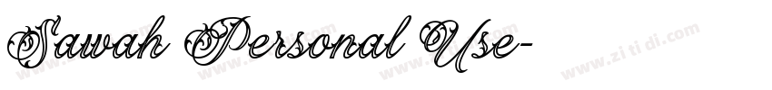 Sawah Personal Use字体转换